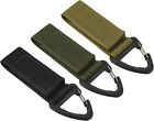 Tactical Belt Keeper Key Clip Nylon Webbing Buckle Keychain for Outdoor Camping