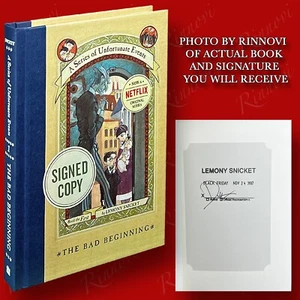 The Bad Beginning SIGNED Lemony Snicket (1999,HC) BRAND NEW - Picture 1 of 1
