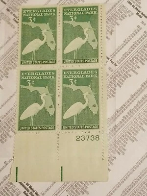 🇺🇸💯💎🔥📈 U.S.A. 1950's Plate Block of 6,Sc # ,VF MNH** 💰 ⚡️ - Image 1 of 3