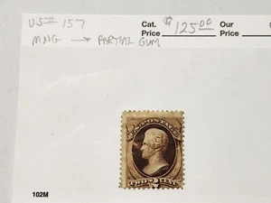 United States #157 MNG - CV $125 - Lot #7290 - Picture 1 of 1