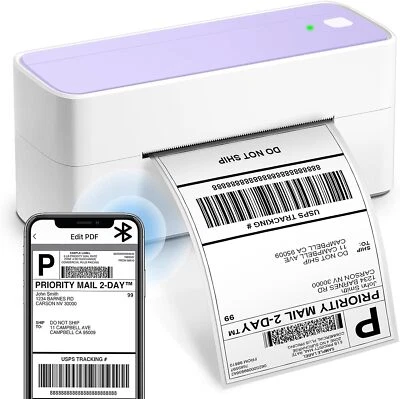 4x6 Bluetooth Thermal Shipping Label Printer for Small Business Package Mail Lot - Image 1 of 4