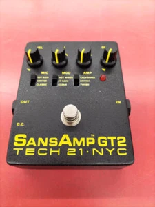 TECH 21 SANSAMP GT2 Black NYC Electric Guitar Bass Peripherals Effector Analog - Picture 1 of 6