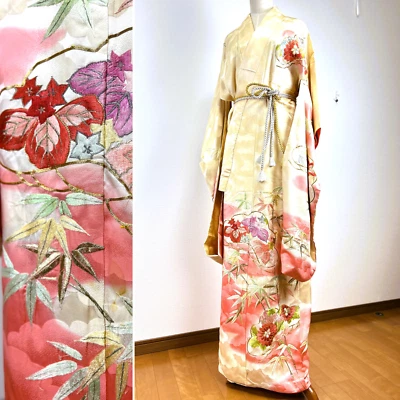 【Casi Como Nuevo】Kimono Upcycle,Kimono Hurisde,Bata Kimono,Vestido Kimono,Kimono Rosa Foto 1 de 4