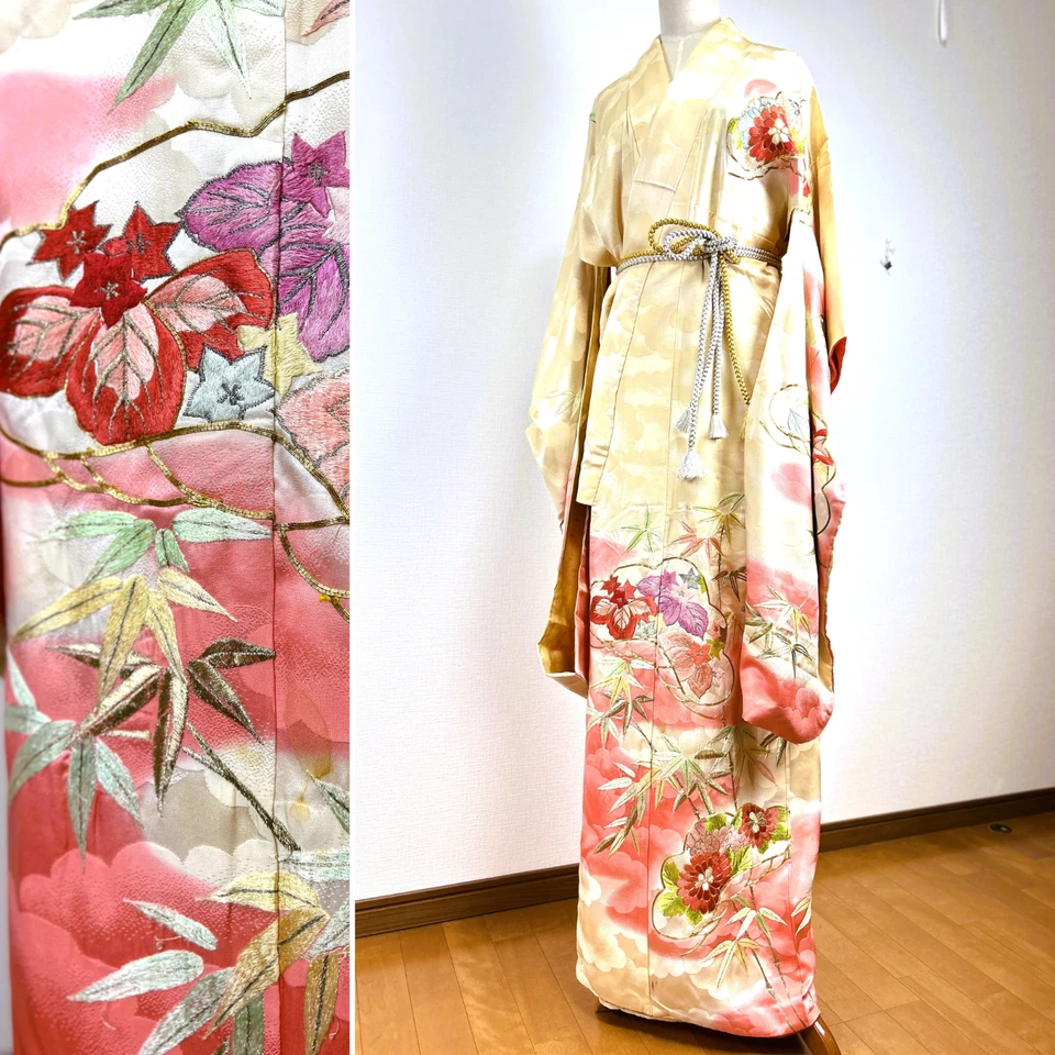 【Casi Como Nuevo】Kimono Upcycle,Kimono Hurisde,Bata Kimono,Vestido Kimono,Kimono Rosa Foto 1 de 4