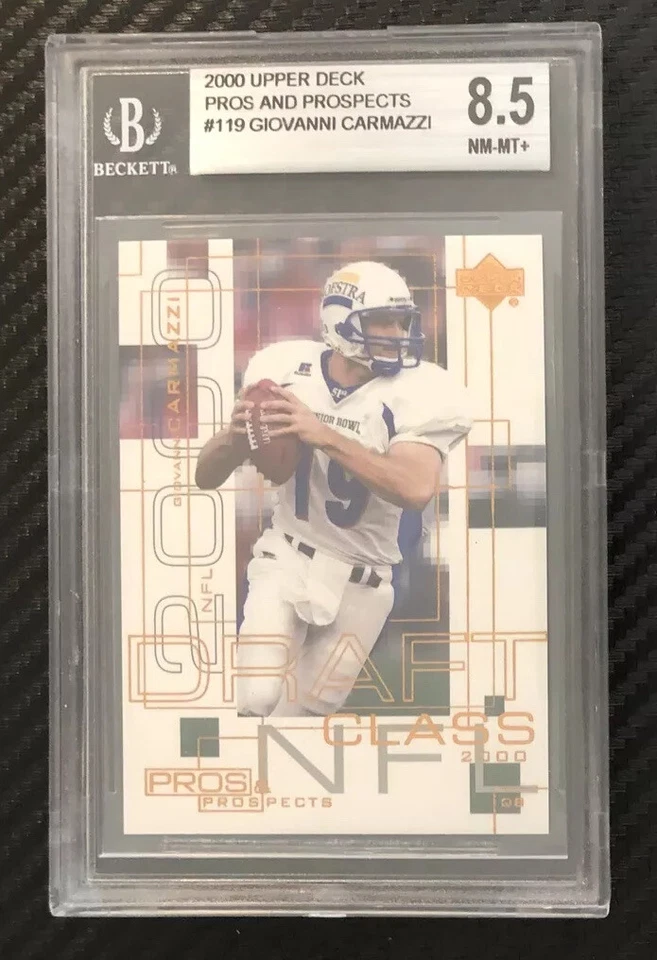 2000 Upper Deck Pros & Prospects Giovanni Carmazzi RC Hofstra Card #119 BGS 8.5 - Image 1 of 2