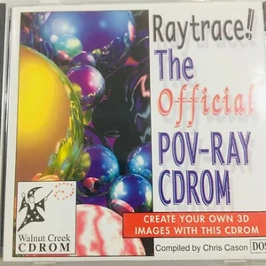Raytrace The Official Pov-Ray Create 3D Images CD-Rom Dos Mac Linux see picture - Picture 1 of 6