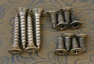 Pacchetti viti cerniera porta metallo ottone satinato #12 x 1-1/4" legno e #12-24 x 1/2" #2 ♜ - Foto 1 di 57