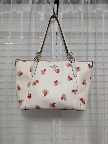 Borsa da città COACH donna Set bianco gesso firma tela stampa floreale mistica