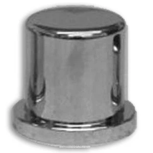 17MM & 11/16 Inch Chrome Plastic Bolt Heads Top Hat Nut Cover With Flange - Picture 1 of 1