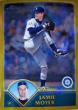 2003 Topps Chrome Gold Refractors #120 Jamie Moyer /449 