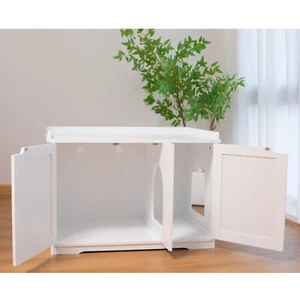 30"Litter box shell, hidden litter box furniture cabinet, indoor cat room side - Picture 1 of 6