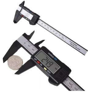 Pinza Vernier elettronica digitale in fibra di carbonio calibro micrometro LCD 6" 150mm - Foto 1 di 1