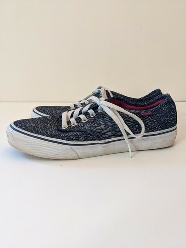 Scarpe da skate Vans donna 9 Camden righe stampa serpente blu