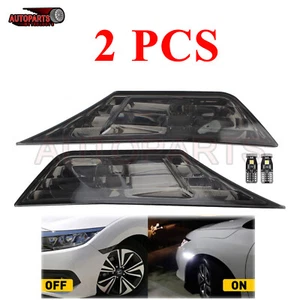 FOR 2016-2021 HONDA CIVIC SMOKED SIDE MARKER LAMP TURN SIGNAL LIGHT W/ LED BULBS - Imagen 1 de 11
