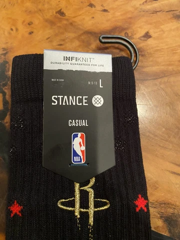 Stance Socks Houston Rockets (Size LARGE 9-13) Cover