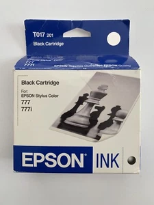 Original Epson T017 Tintenpatrone Schwarz T017201 für 1000 ICS 777i Drucker - Bild 1 von 2