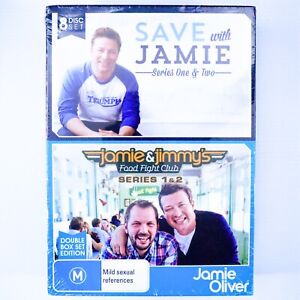 NEW Save With Jamie Series 1&2/Jamie & Jimmy's Food Fight Club Series 1&2 (DVD)