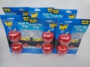 6 Pack Raid Indoor Fruit Fly Traps - Killer Food Based Lure New - Picture 1 of 6