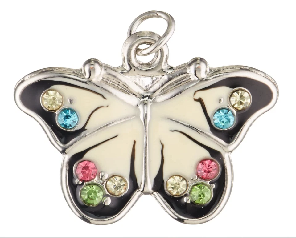 Butterfly Crystal Pendent,Blue Moon Beads BM77887 Metal Pendent,Crystal Accents - Image 1 of 1