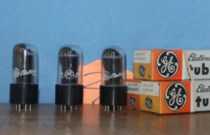 Tubi radio 25L6GT 25L6 25W6GT 25W6 GE NOS Set di 3 - Foto 1 di 3
