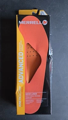 Plantillas de zapatos Merrell para hombre talla 10 ajuste cinético plantilla avanzada forro de malla NUEVO Foto 1 de 3