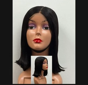 Lace Front Wig Pre Plucked Human Hair Wigs For Women Wigs Short Bob BrazilianWig - Picture 1 of 12
