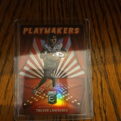 2022 Panini Elite Trevor Lawrence Playmakers Insert Card #PM-11 Jaguars - Image 1 of 2