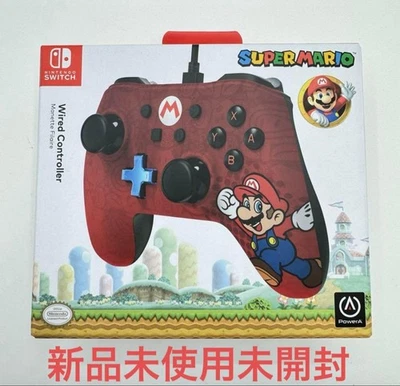 PowerA Licensed Super Mario Wired Controller Switch Mario Design Unused - Image 1 of 2