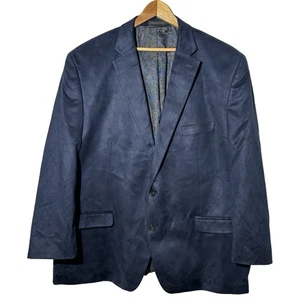 Lauren Ralph Lauren Herren Faux Wildleder Blazer Dinner Sakko Navy Blau Gr. 52R - Bild 1 von 7