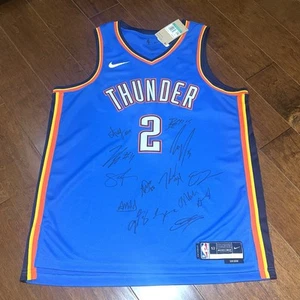 2025 OKC THUNDER TEAM signed autographed BASKETBALL JERSEY NBA CHAMPS SHAI SGA - Picture 1 of 7