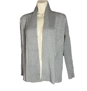 Magaschoni Damen grau Langarm vorne offen Viskose Cardigan Jacke Pullover M - Bild 1 von 13