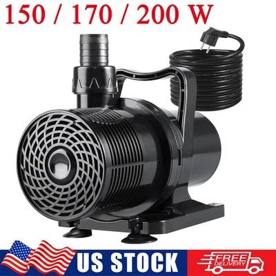 150W-200W Submersible Water Pump for Koi Pond Pool Waterfall Fountains Fish Tank - Image 1 of 4