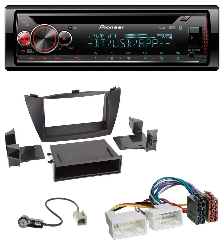 Pioneer MP3 DAB CD Bluetooth USB Autoradio für Hyundai Tucson (2010-2015) - Bild 1 von 4