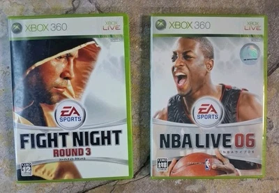 EA Sports Fight Night Round 3/NBA Live 06 NTSC-J Lote de 2 Juegos - Xbox 360 Foto 1 de 4