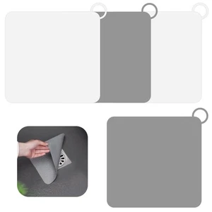4PCS Silicone Shower Drain Cover & Square Shower Stopper for Drain, 6 Inch Dr... - Picture 1 of 6