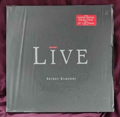 Live - Secret Samadhi - Double White Vinyl LPs / 24" x 24" Poster - Like New - Image 1 of 4