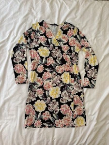 French connection ladies size 16, long sleeve, wrap over floral dress - Picture 1 of 12
