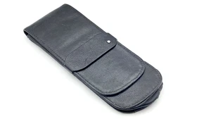 BOLSA PARA BOLÍGRAFOS MONTBLANC VINTAGE PARA TRES BOLÍGRAFOS EN CUERO NEGRO HECHA EN ALEMANIA - Imagen 1 de 8