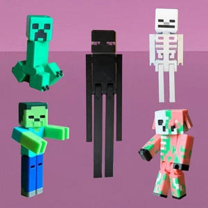 Esqueleto Articulado, Zombie, Enderman, Creeper, Zombified Piglin, Impreso en 3D - Imagen 1 de 46