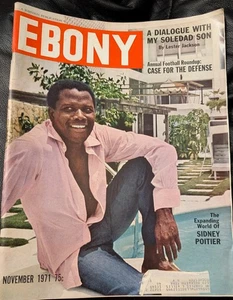 Ebony November 1971 Sidney Poitier Nitro Nellie George Brathwaite Charles King - Bild 1 von 17