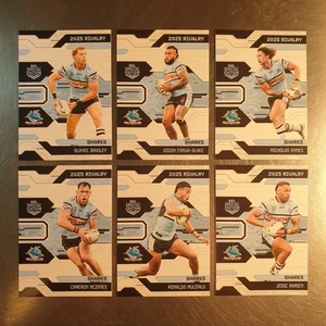 2025 NRL Rivalry Special Edition Cronulla Sharks 6 Card Base Team Set - Picture 1 of 2