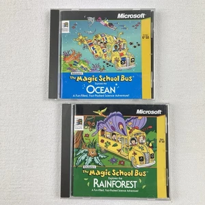 Scholastic's The Magic School Bus Explores the Ocean & Rainforest (CD-ROM, 1996) - Picture 1 of 2