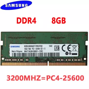 Samsung DDR4 8GB 3200 MHz PC4-25600 Laptop SODIMM 260pin Memory RAM 1.2V 1X8GB - Picture 1 of 9