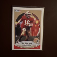 JOE MONTANA San Francisco 49ers 1990 Fleer *ERROR* Card #10 Totals (31,054 TDs)