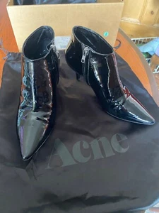 Stivali con tacco a gattino Acne Studios taglia 39 - pelle verniciata - Foto 1 di 16