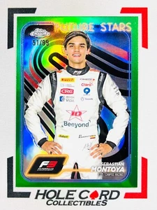 SEBASTIAN MONTOYA 2024 Topps Chrome Formula 1 F1 F3 #53 Green Refractor 51/99 - Picture 1 of 2