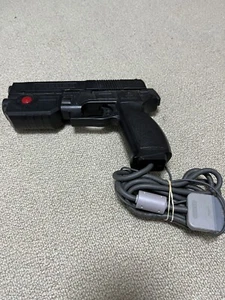Namco NPC-103 GUNCON Black Controller PS1 PlayStation Tested Japanese From Japan - Picture 1 of 5