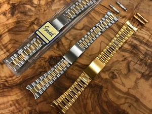 Speidel Gents watch strap 20mm curved end ,22mm strait end at point of fixing - Picture 1 of 4