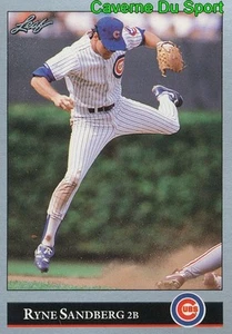 1992 RYNE SANDBERG CHICAGO CUBS BASEBALL CARD LEAF 317 - Picture 1 of 1