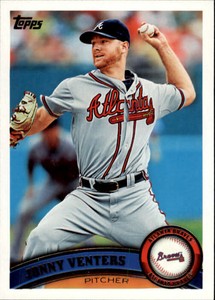 2011 Topps Atlanta Braves Baseball Card #619 Jonny Venters